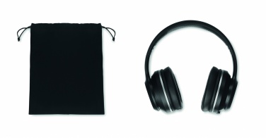 Logo trade promotional giveaways picture of: ANC headphone and pouch