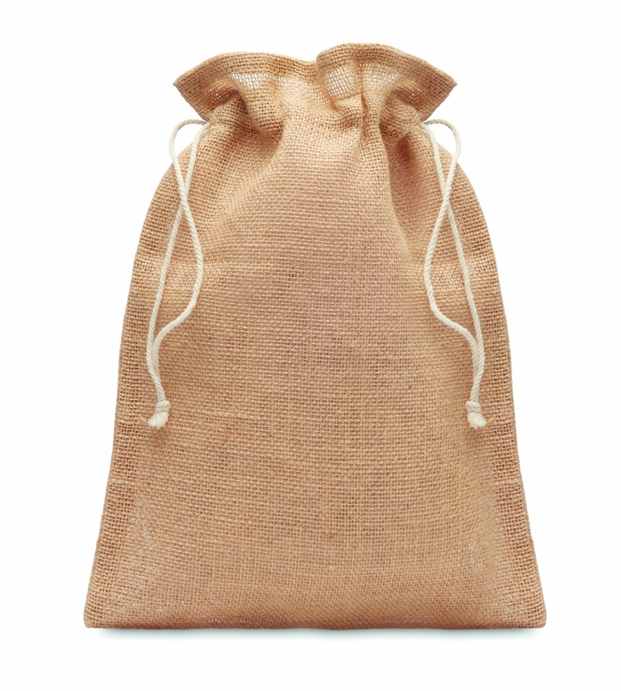 Logo trade promotional merchandise photo of: Medium jute gift bag 25 x 32cm