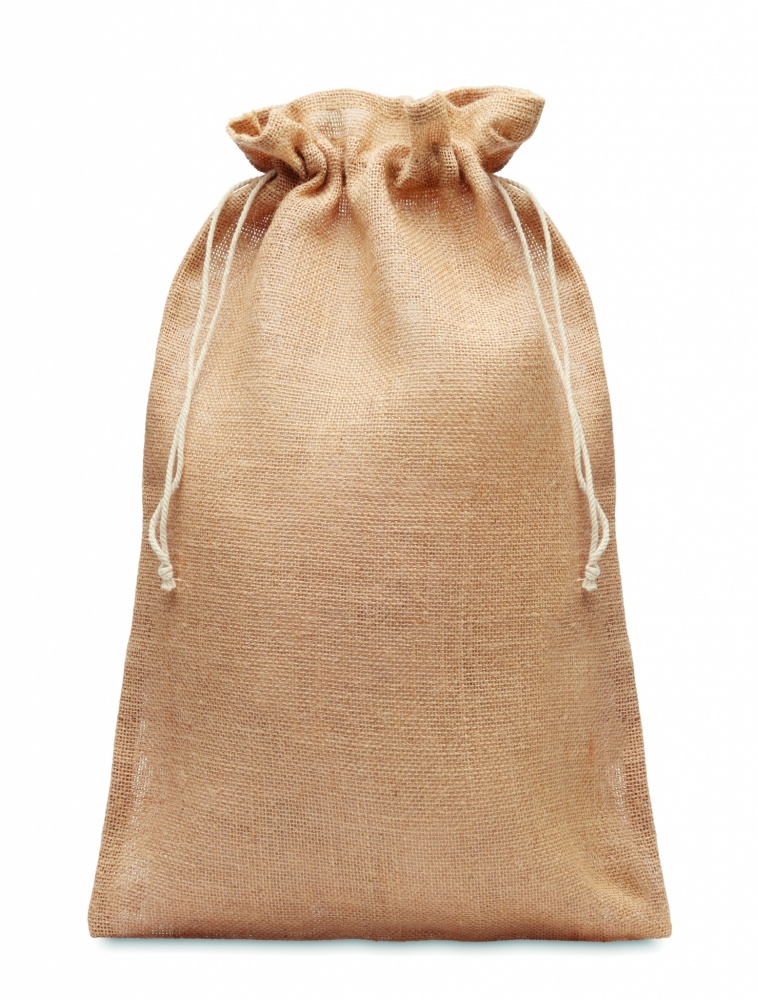 Logotrade business gift image of: Large jute gift bag 30x47 cm