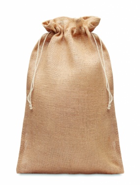 Logo trade promotional gifts picture of: Large jute gift bag 30x47 cm