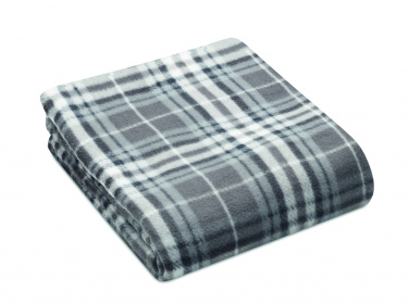 Logo trade promotional merchandise picture of: RPET fleece travel blanket