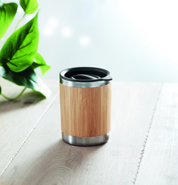 Logo trade promotional merchandise image of: Tumbler in bamboo cover 250ml