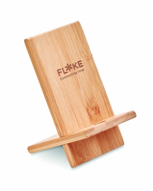 Logotrade promotional items photo of: Bamboo phone stand/ holder WHIPPY