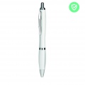 Pen with antibacterial barrel, White