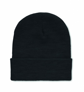 Logo trade promotional products picture of: Beanie in RPET with cuff