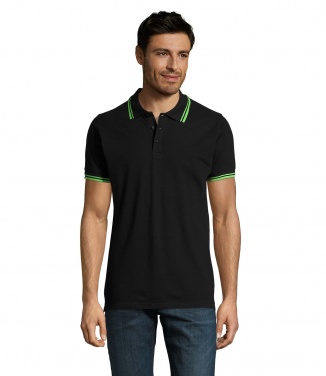 Logo trade promotional gifts picture of: PASADENA men polo 200g