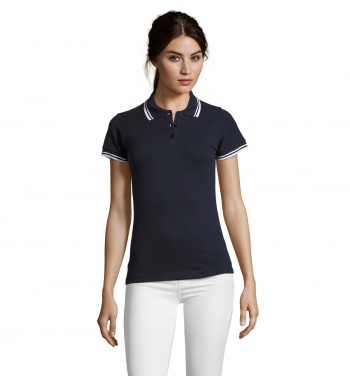 Logo trade promotional giveaways image of: PASADENA women polo 200g