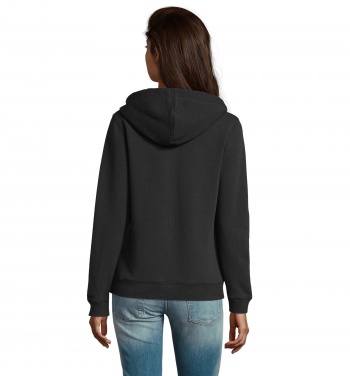 Logo trade promotional gifts picture of: SPIKE WOMEN ZIP HOOD SWEAT