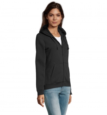 Logo trade promotional giveaway photo of: SPIKE WOMEN ZIP HOOD SWEAT