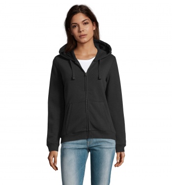 Logotrade promotional products photo of: SPIKE WOMEN ZIP HOOD SWEAT