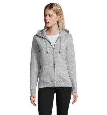 Logotrade promotional merchandise photo of: SPIKE WOMEN ZIP HOOD SWEAT