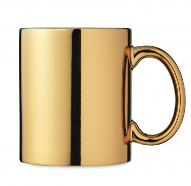 Logo trade corporate gift photo of: Ceramic mug metallic 300 ml