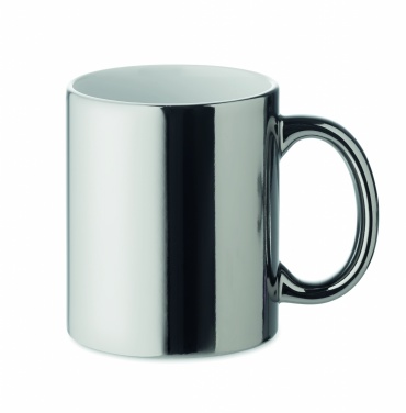 Logo trade promotional merchandise picture of: Ceramic mug metallic 300 ml