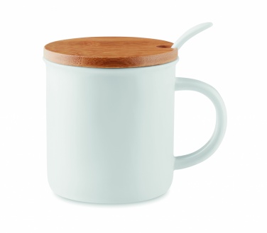 Logotrade promotional merchandise picture of: Porcelain mug with spoon