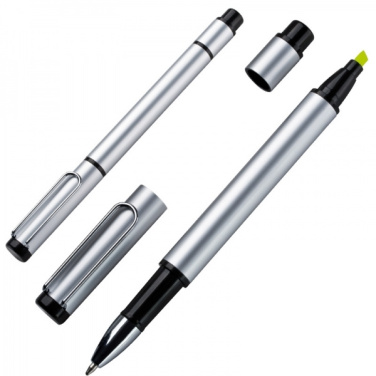 Logo trade promotional item photo of: Metal duo pen GETAFE