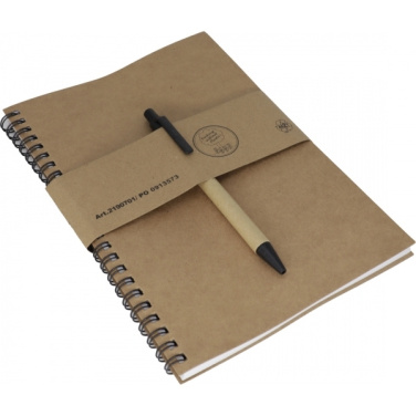 Logo trade promotional gifts picture of: A5 ECO Notepad KENTWOOD