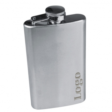 Logo trade corporate gifts picture of: Stainless steel hip flask FRESNO 104 ml