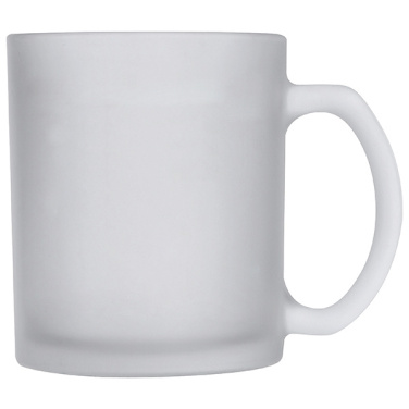 Logo trade promotional giveaways image of: Glass coffee mug GENEVA 300 ml