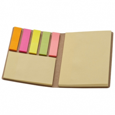 Logo trade promotional merchandise image of: Adhesive note pad BURLINGTON