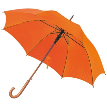 Logotrade promotional giveaway picture of: Wooden automatic umbrella NANCY