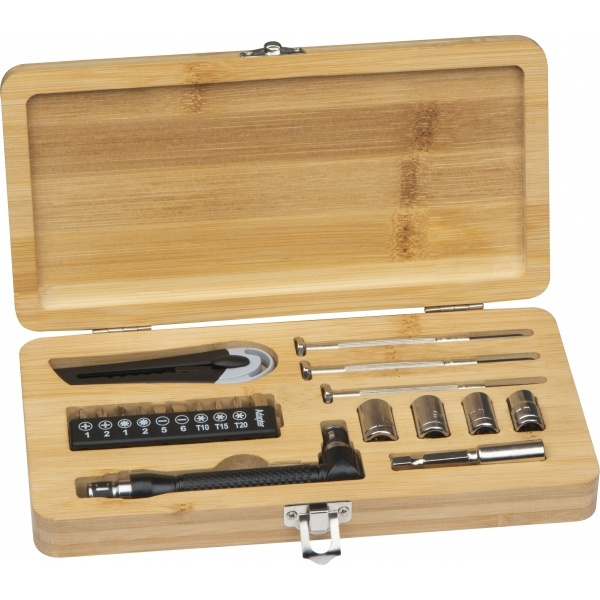 Logo trade promotional gifts image of: 22-piece tool set BERINGEN