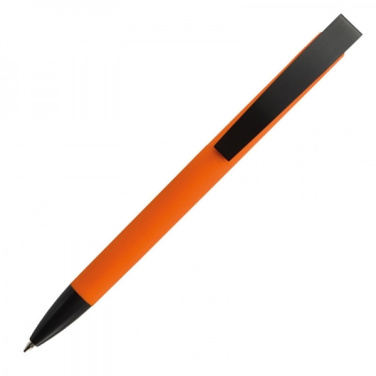 Logotrade promotional merchandise image of: Metal ballpen soft touch BRESCIA