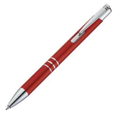 Logo trade promotional gifts image of: Metal ballpen ASCOT