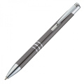 Metal ballpen ASCOT, dark grey