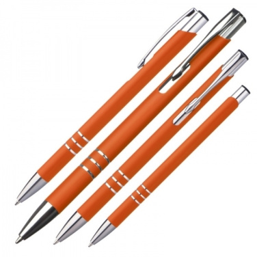 Logo trade promotional merchandise image of: Metal ballpen NEW JERSEY