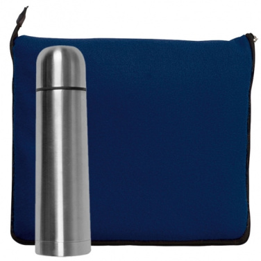 Logo trade corporate gift photo of: Set fleece blanket and thermal flask LIVERPOOL