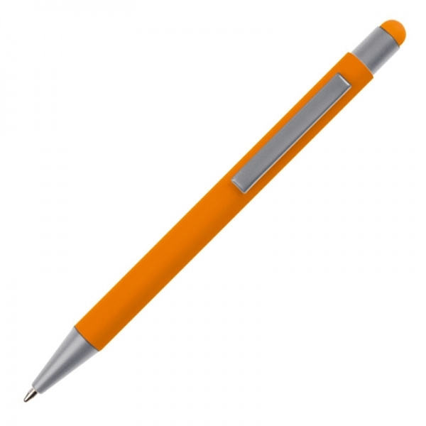 Logo trade promotional gifts picture of: Metal ballpen touch pen soft touch SALT LAKE CITY