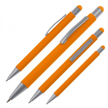 Logo trade advertising product photo of: Metal ballpen touch pen soft touch SALT LAKE CITY