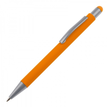 Logo trade corporate gifts image of: Metal ballpen touch pen soft touch SALT LAKE CITY