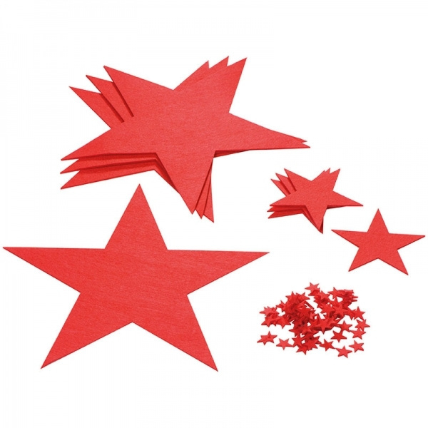 Logo trade corporate gifts image of: Felt star set KARLSTAD