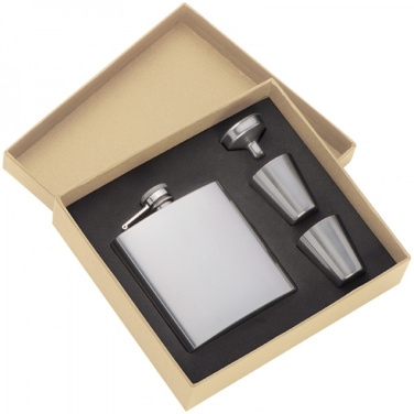 Logotrade promotional giveaways photo of: Hip flask with 2 shot glasses SANDVIKEN 170 ml