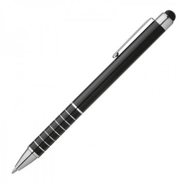 Logo trade advertising products image of: Metal ballpen with touch pen LUEBO