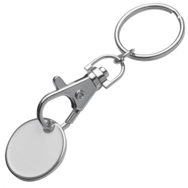 Logo trade advertising product photo of: Keyring with shopping coin ARRAS