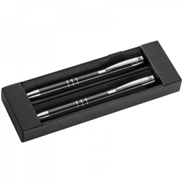 Logotrade promotional merchandise picture of: Metal writing set CLAREMONT