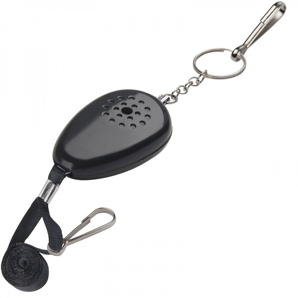 Logo trade promotional product photo of: Keyring with alarm function OVADA