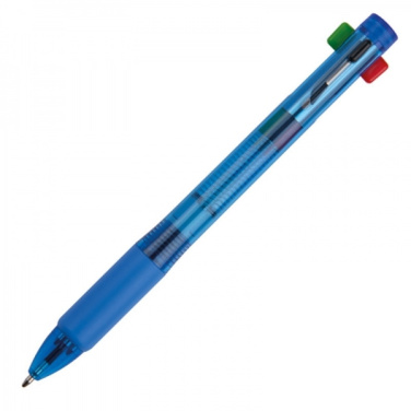 Logo trade promotional products picture of: Plastic ballpen 4in1 NEAPEL