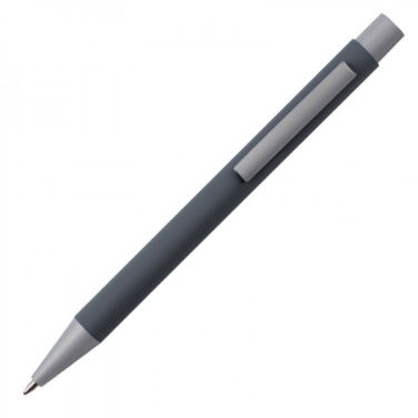 Logo trade corporate gifts image of: Metal ballpen soft touch ABU DHABI