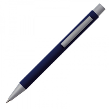 Logotrade promotional product picture of: Metal ballpen soft touch ABU DHABI