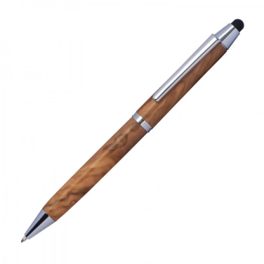 Logotrade corporate gift picture of: Wooden ballpen with touch function ERFURT