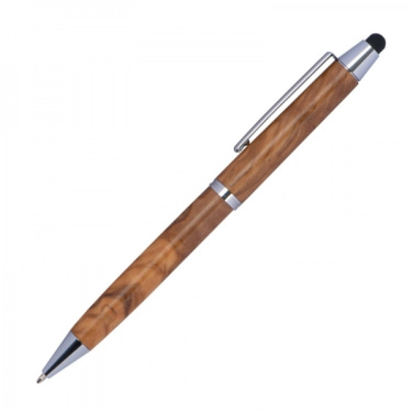 Logotrade corporate gifts photo of: Wooden ballpen with touch function ERFURT