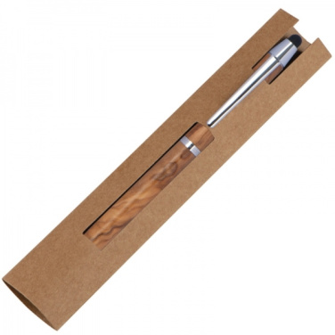 Logotrade advertising products photo of: Wooden ballpen with touch function ERFURT