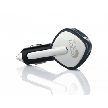 Logo trade promotional giveaway photo of: Dual USB Car Charger