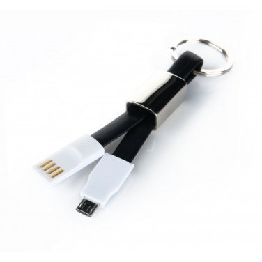 Logo trade promotional merchandise photo of: Data transfer cable and keyring