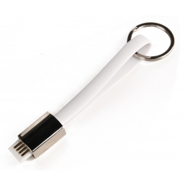 Logo trade promotional product photo of: Data transfer cable and keyring