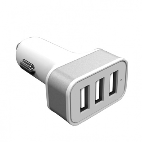 Logo trade advertising products picture of: Car Charger with 3 USB ports