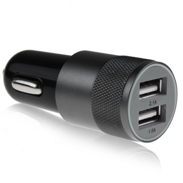 Logo trade promotional products image of: Metal car charger